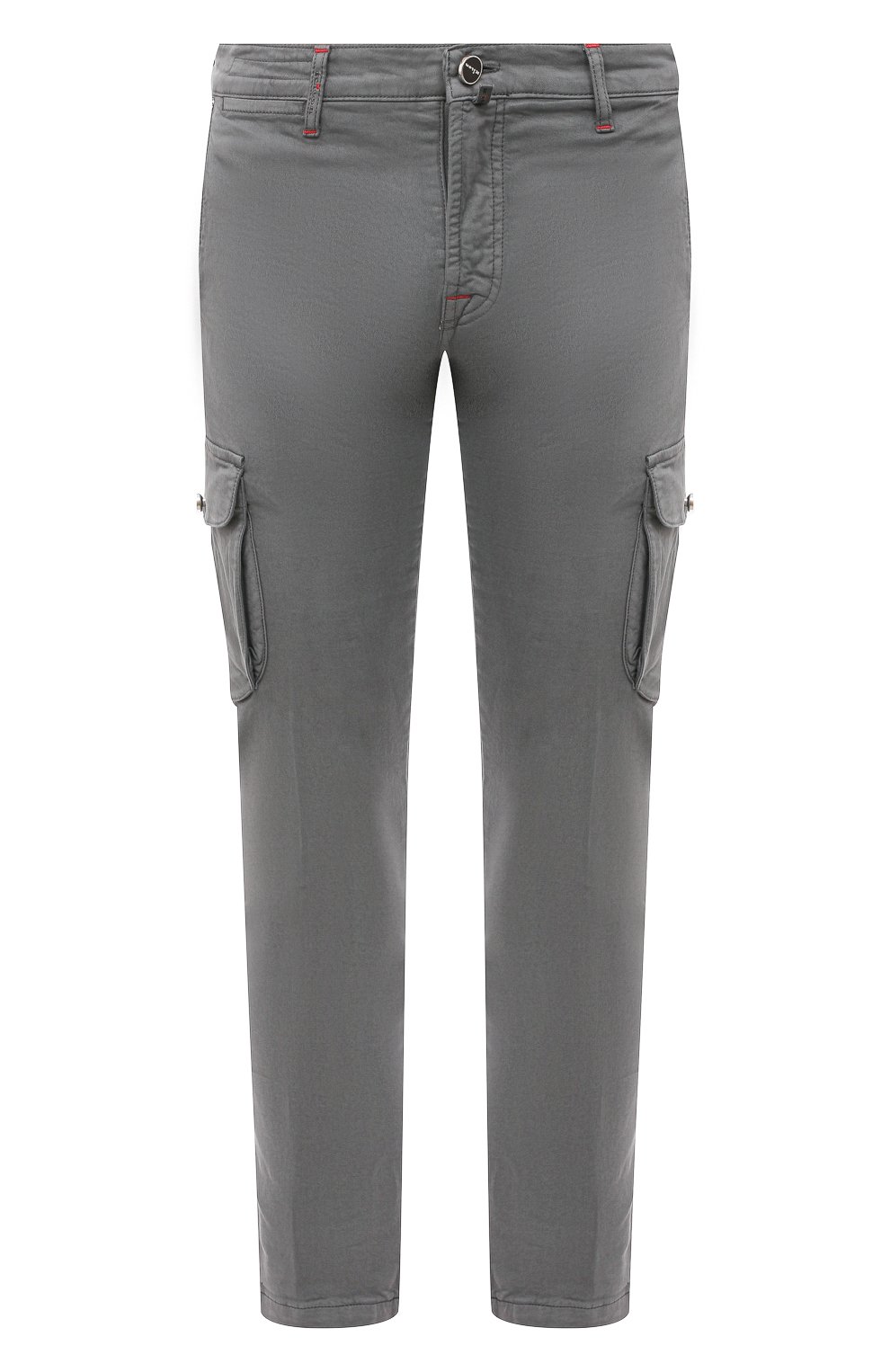 Хлопковые брюки-карго KITON серого цвета по цене 96350 руб., арт. UFPPCAJ0738B, фото 1 Хлопковые брюки-карго KITON, арт. UFPPCAJ0738B, фото 1