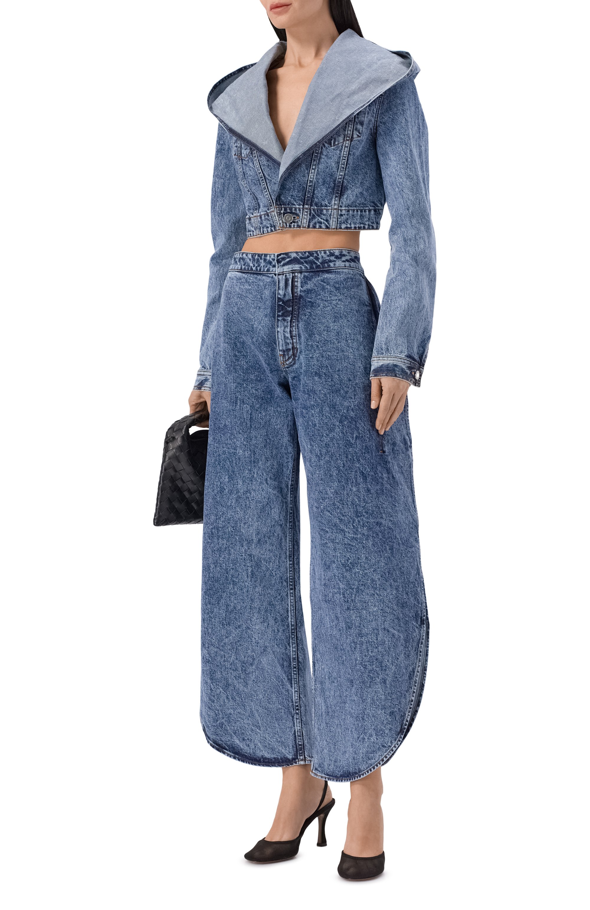 Джинсовая куртка ALAIA, арт. AA9V0306T535C, фото 2