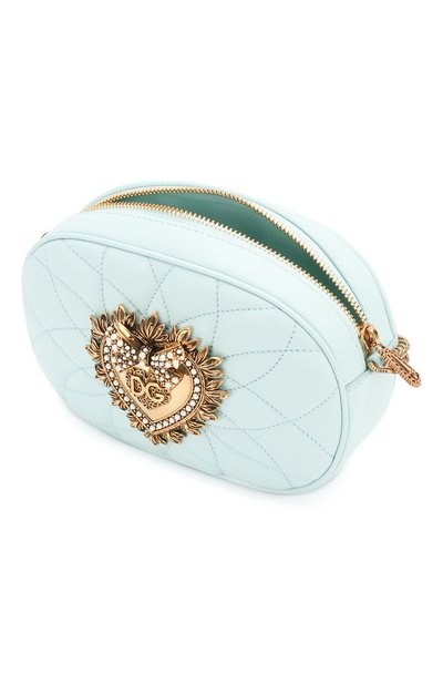 Сумка devotion DOLCE & GABBANA голубого цвета по цене 120500 руб., арт. BB6704/AV967, фото 3 Сумка devotion DOLCE & GABBANA, арт. BB6704/AV967, фото 3