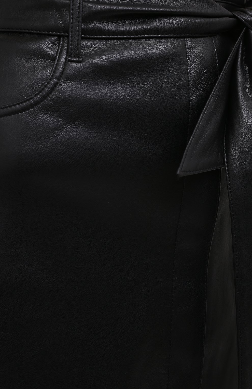 Юбка NANUSHKA черного цвета по цене 53800 руб., арт. MEDA_BLACK_VEGAN LEATHER, фото 5 Юбка NANUSHKA, арт. MEDA_BLACK_VEGAN LEATHER, фото 5