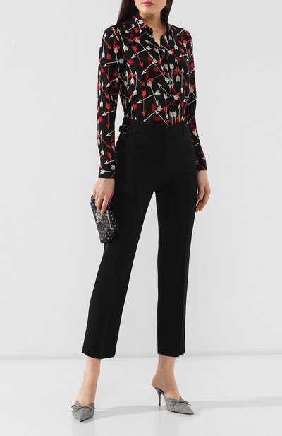 Шелковая рубашка REDVALENTINO разноцветного цвета по цене 39300 руб., арт. SR3ABA97/49S, фото 2 Шелковая рубашка REDVALENTINO, арт. SR3ABA97/49S, фото 2