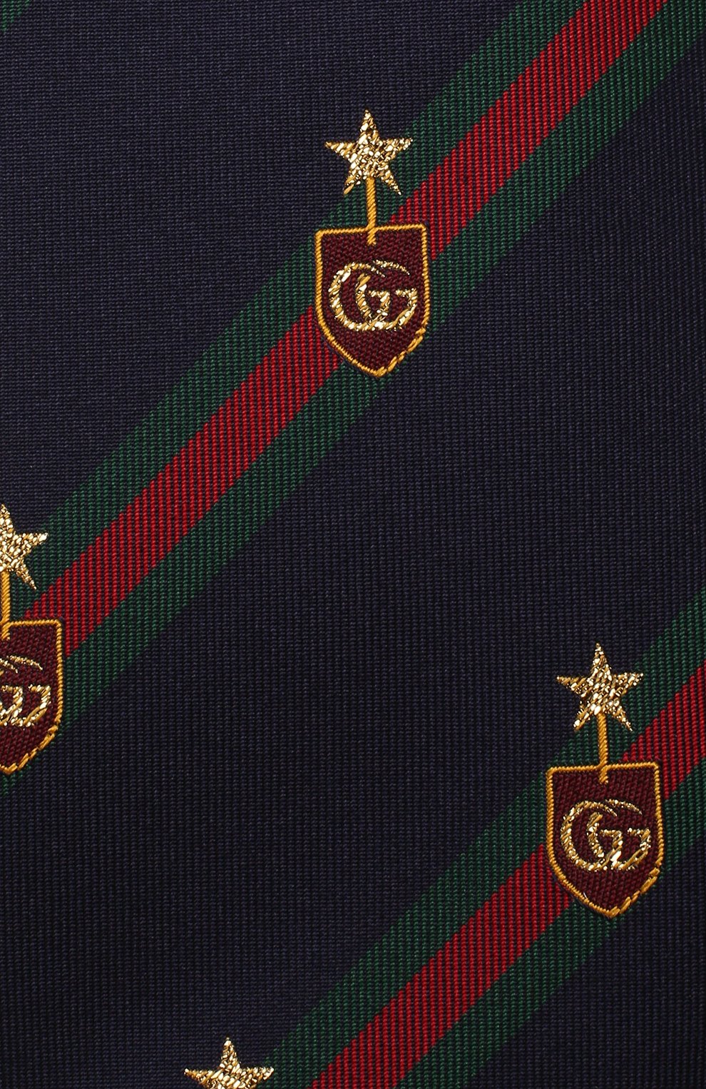 Шелковый галстук GUCCI синего цвета по цене 25920 руб., арт. 521716/4B744, фото 3 Шелковый галстук GUCCI, арт. 521716/4B744, фото 3