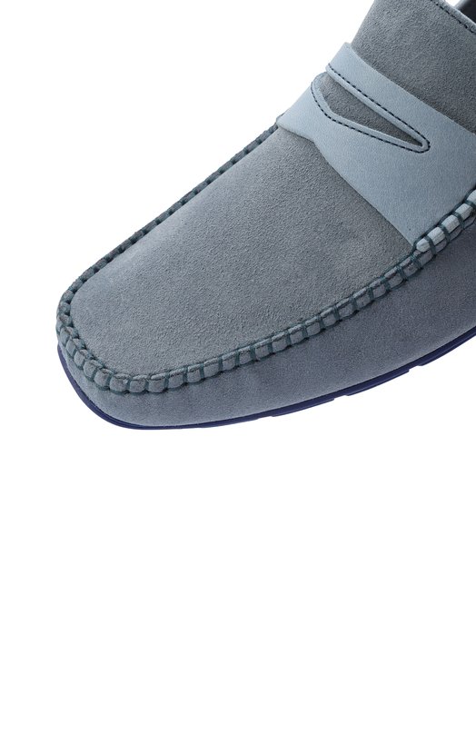 Замшевые мокасины Aldo Brue AB0136S-DKDS.S Голубой  AB0136S-DKDS.S Фото 7