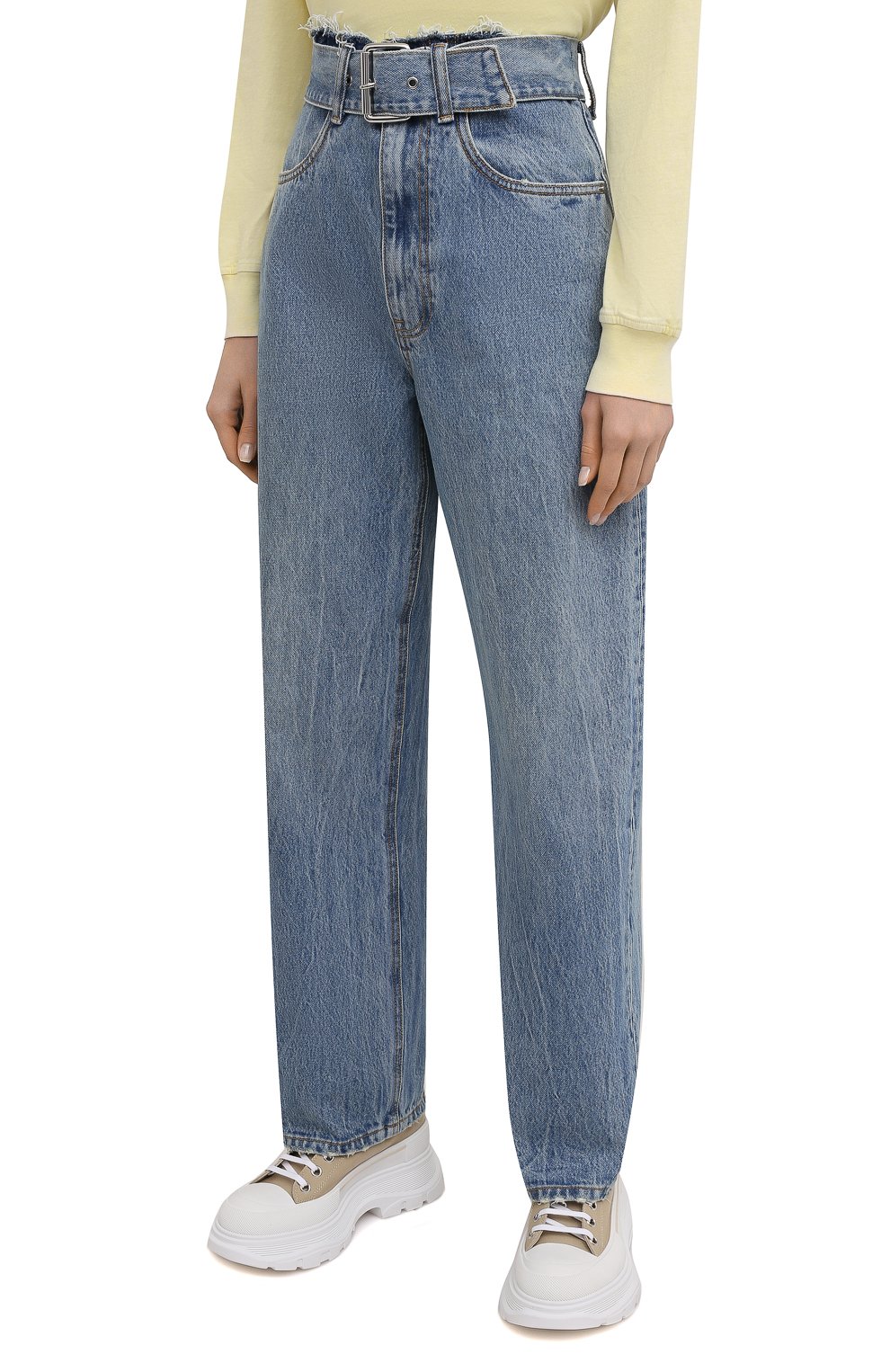 Джинсы ALEXANDER WANG голубого цвета по цене 48750 руб., арт. 4DC1214870, фото 3 Джинсы ALEXANDER WANG, арт. 4DC1214870, фото 3