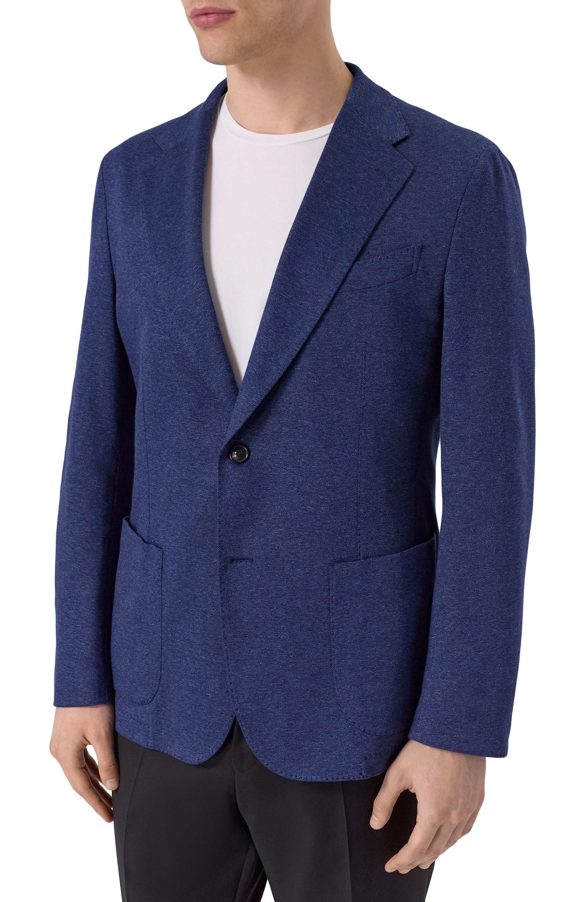 Хлопковый пиджак WINDSOR темно-синего цвета по цене 87550 руб., арт. 13 GI0RN0-J 10013090/30045423/58, фото 4 Хлопковый пиджак WINDSOR, арт. 13 GI0RN0-J 10013090/30045423/58, фото 4