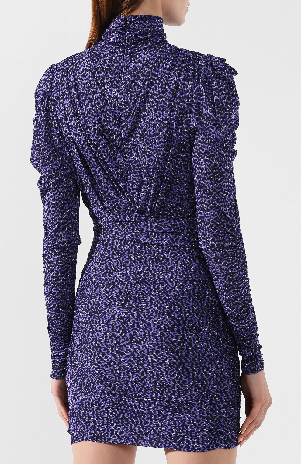 Платье из вискозы ISABEL MARANT синего цвета по цене 59500 руб., арт. R01496-19A026I/JIS0LA, фото 4 Платье из вискозы ISABEL MARANT, арт. R01496-19A026I/JIS0LA, фото 4