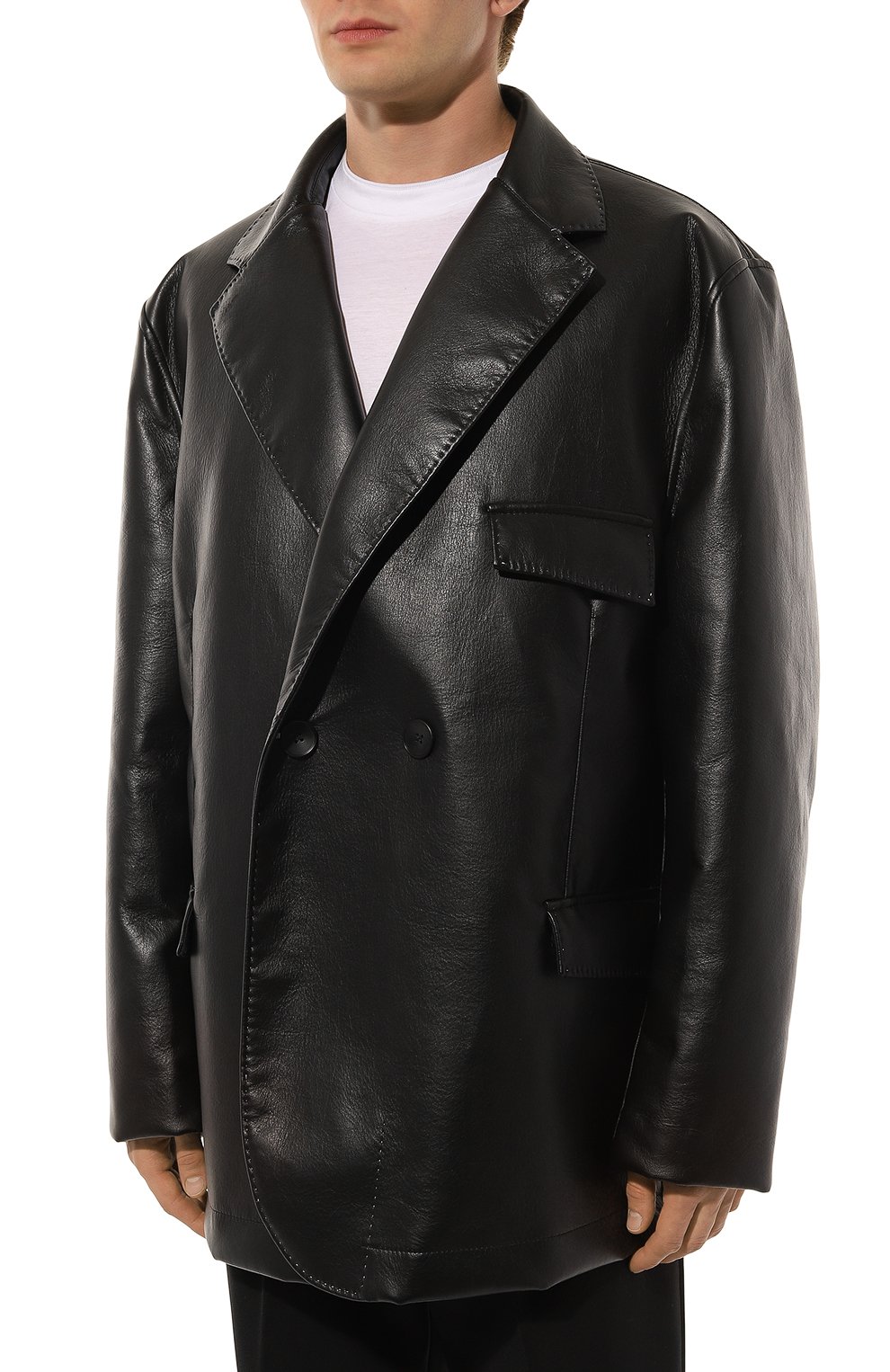 Кожаный пиджак WHO_AM, арт. MJ1-P243-LEATHER, фото 4