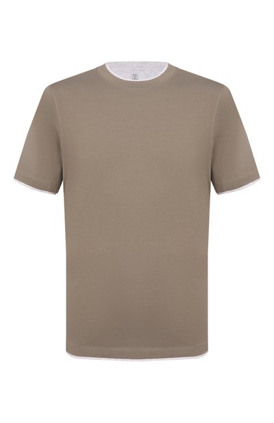 Мужская хлопковая футболка BRUNELLO CUCINELLI, арт. M0B137427W