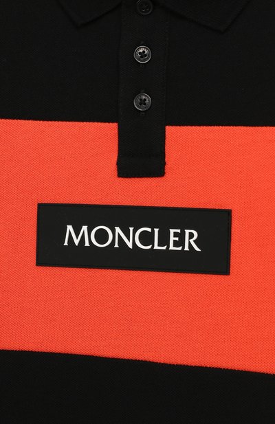 Хлопковое поло MONCLER ENFANT белого цвета по цене 14850 руб., арт. E1-954-80249-50-83907/12-14A, фото 3 Хлопковое поло MONCLER ENFANT, арт. E1-954-80249-50-83907/12-14A, фото 3