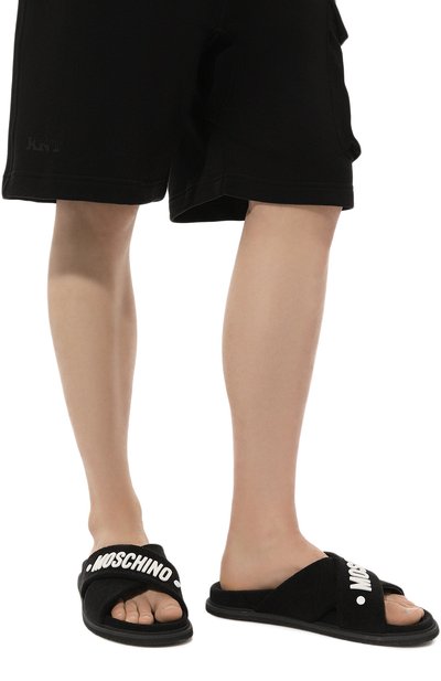 Текстильные шлепанцы MOSCHINO, арт. MB28333G0IGQ0, фото 3