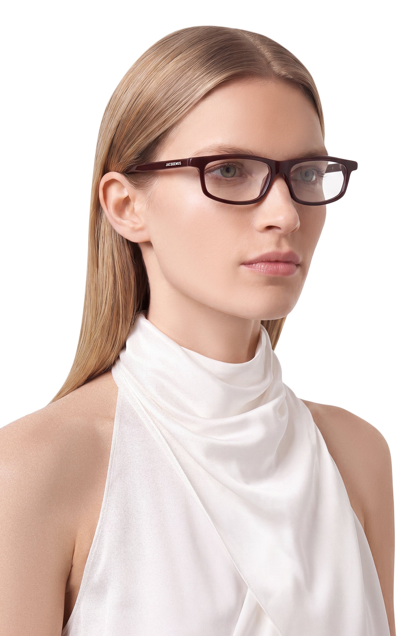 Оправа JACQUEMUS бордового цвета по цене 26600 руб., арт. JAC124 C20PT, фото 2 Оправа JACQUEMUS, арт. JAC124 C20PT, фото 2