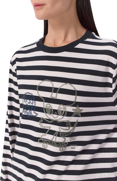 Хлопковый лонгслив ZADIG AND VOLTAIRE, арт. JWTS02839, фото 5