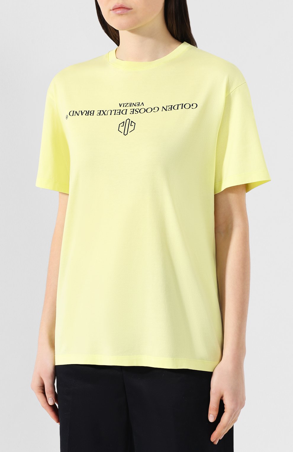 Хлопковая футболка GOLDEN GOOSE DELUXE BRAND, арт. G34WP024.A2, фото 3