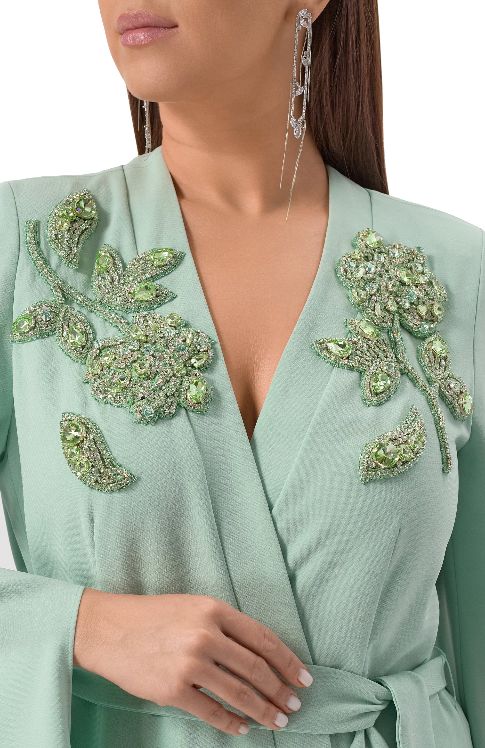 Платье marina rinaldi x zuhair murad MARINA RINALDI ELEGANTE светло-зеленого цвета по цене 328500 руб., арт. CHIMERA, фото 5 Платье marina rinaldi x zuhair murad MARINA RINALDI ELEGANTE, арт. CHIMERA, фото 5