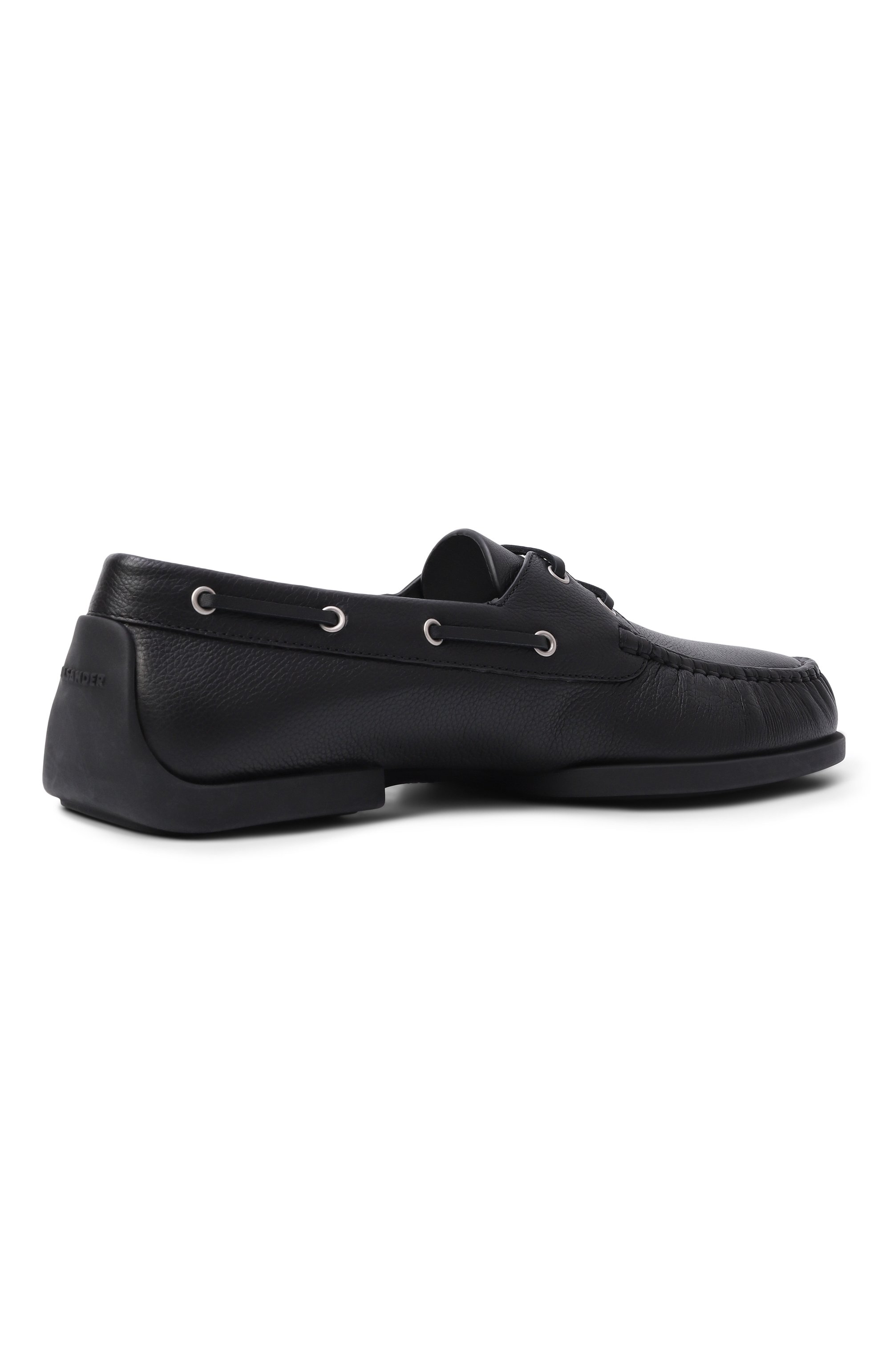Кожаные топсайдеры JIL SANDER черного цвета по цене 108000 руб., арт. J33WR0022/P7582, фото 5 Кожаные топсайдеры JIL SANDER, арт. J33WR0022/P7582, фото 5