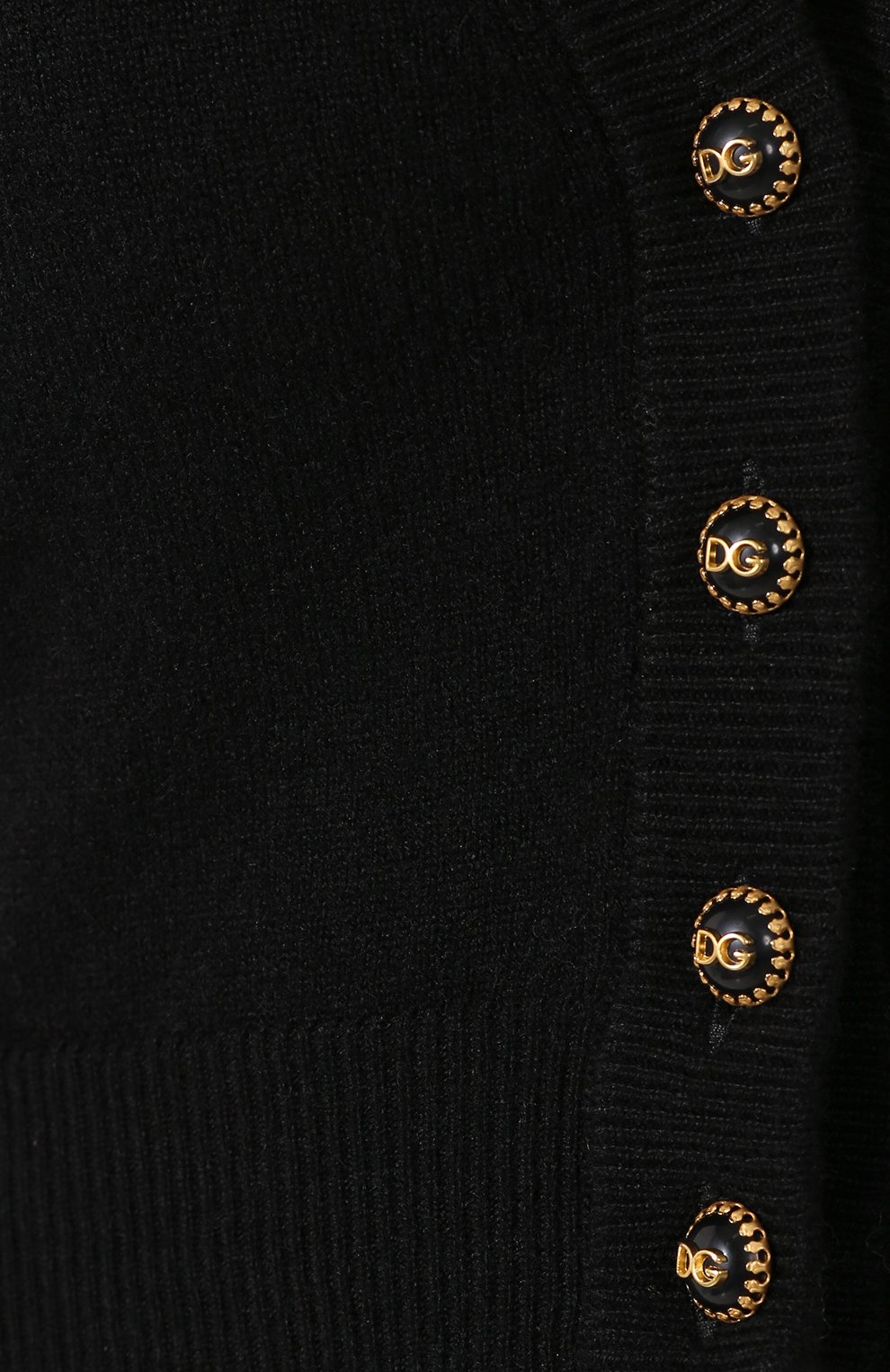 Кашемировый кардиган DOLCE & GABBANA черного цвета по цене 98850 руб., арт. FX472T/JAW0R, фото 5 Кашемировый кардиган DOLCE & GABBANA, арт. FX472T/JAW0R, фото 5