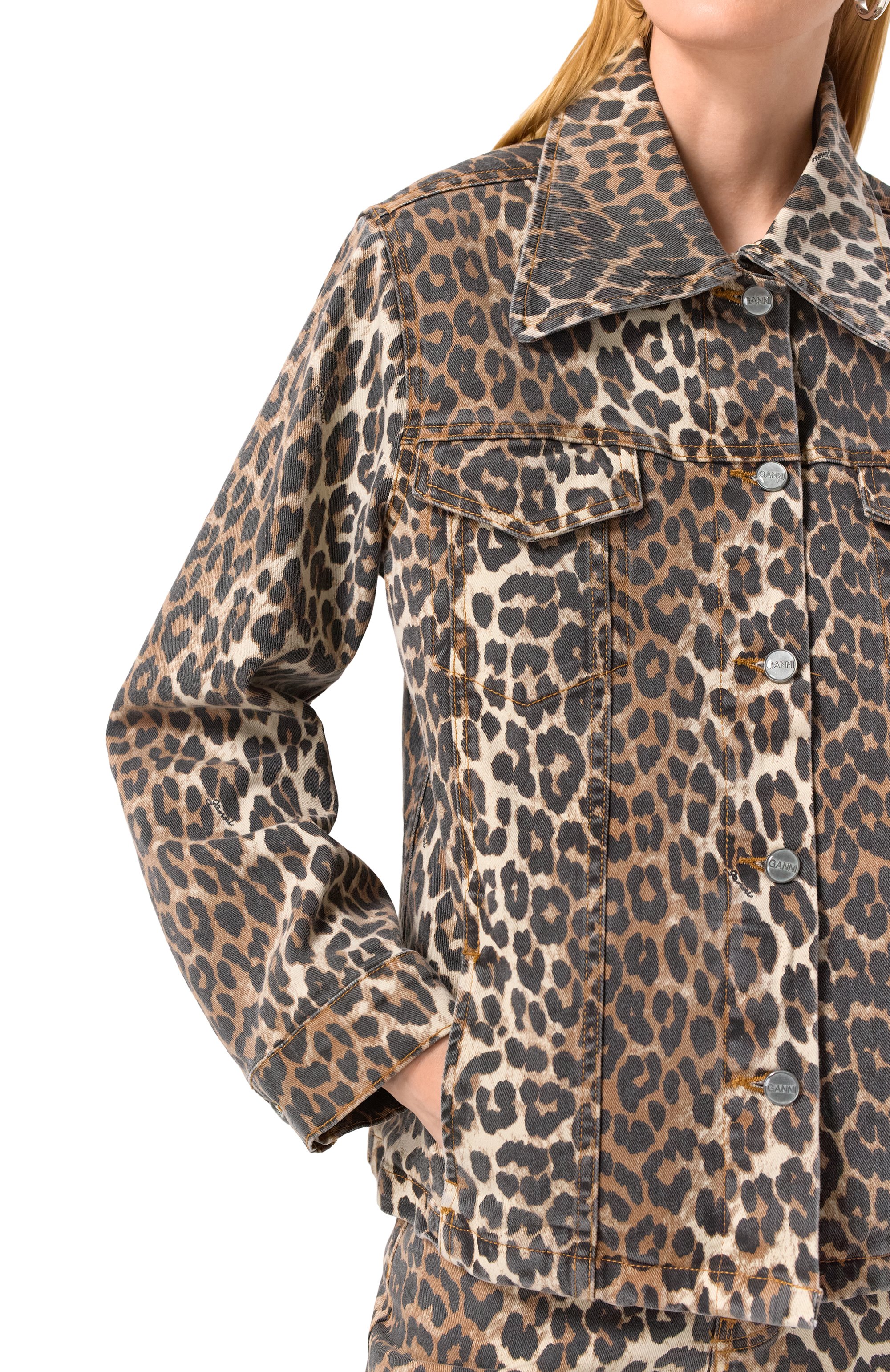 Джинсовая куртка GANNI, арт. J1581, фото 5