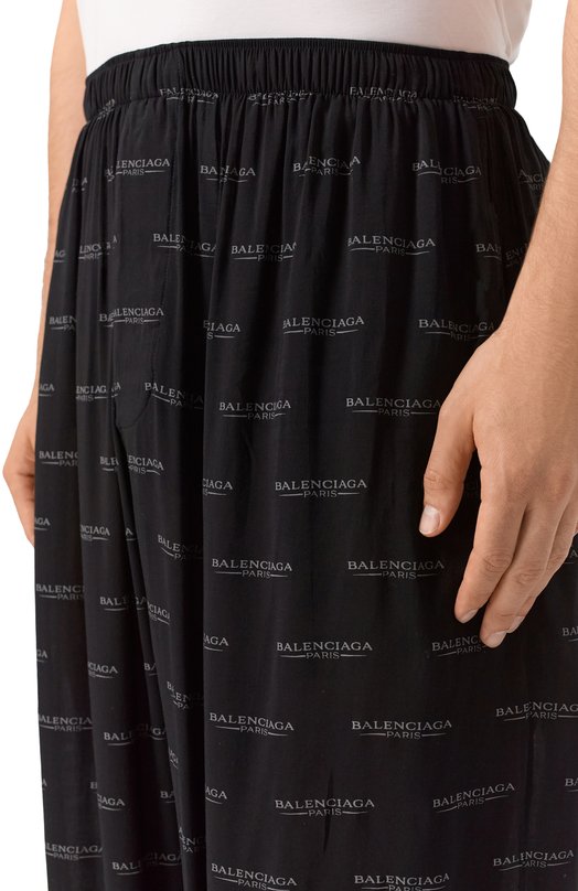Брюки из вискозы Balenciaga 681819/TSLA1 Чёрный  681819/TSLA1 Фото 5