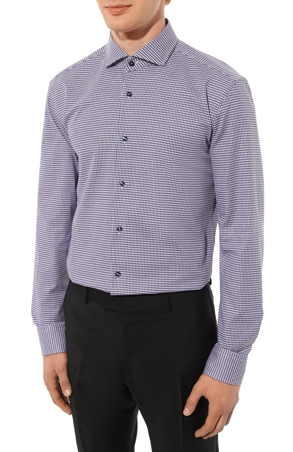 Хлопковая рубашка BOSS, арт. 50496316, фото 4