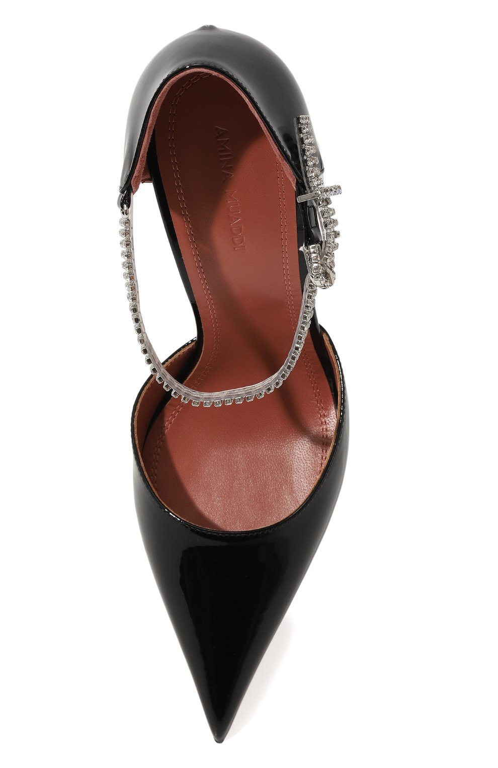 Кожаные туфли ursina AMINA MUADDI, арт. URSINA PUMP 95/PATENT, фото 6