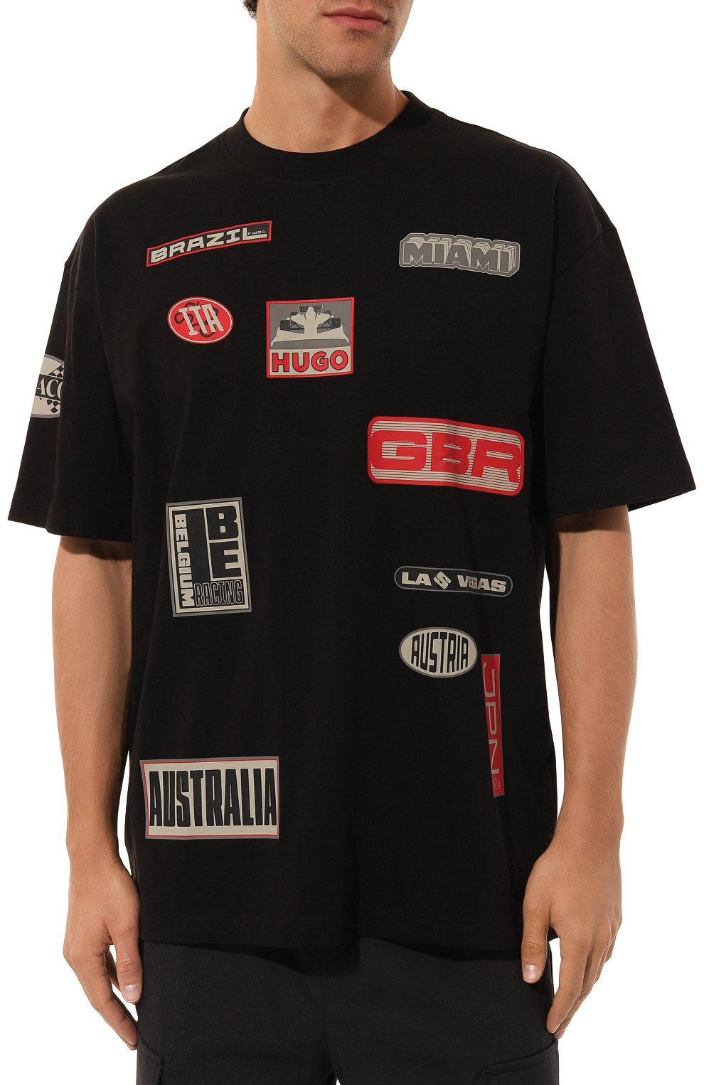 Хлопковая футболка hugo x rb HUGO, арт. 50530338, фото 3