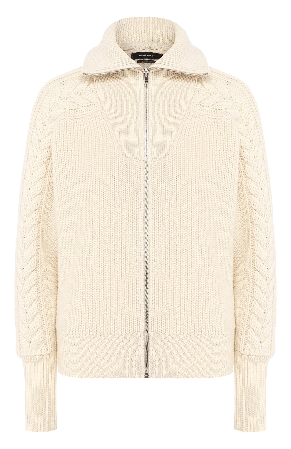 Шерстяной кардиган ISABEL MARANT бежевого цвета по цене 62600 руб., арт. CA0243-19H039I/LENZ, фото 1 Шерстяной кардиган ISABEL MARANT, арт. CA0243-19H039I/LENZ, фото 1