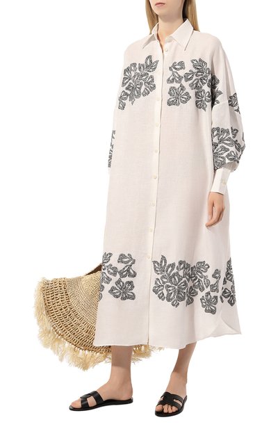 Льняное платье ERMANNO SCERVINO, арт. D444Q618EJH, фото 2