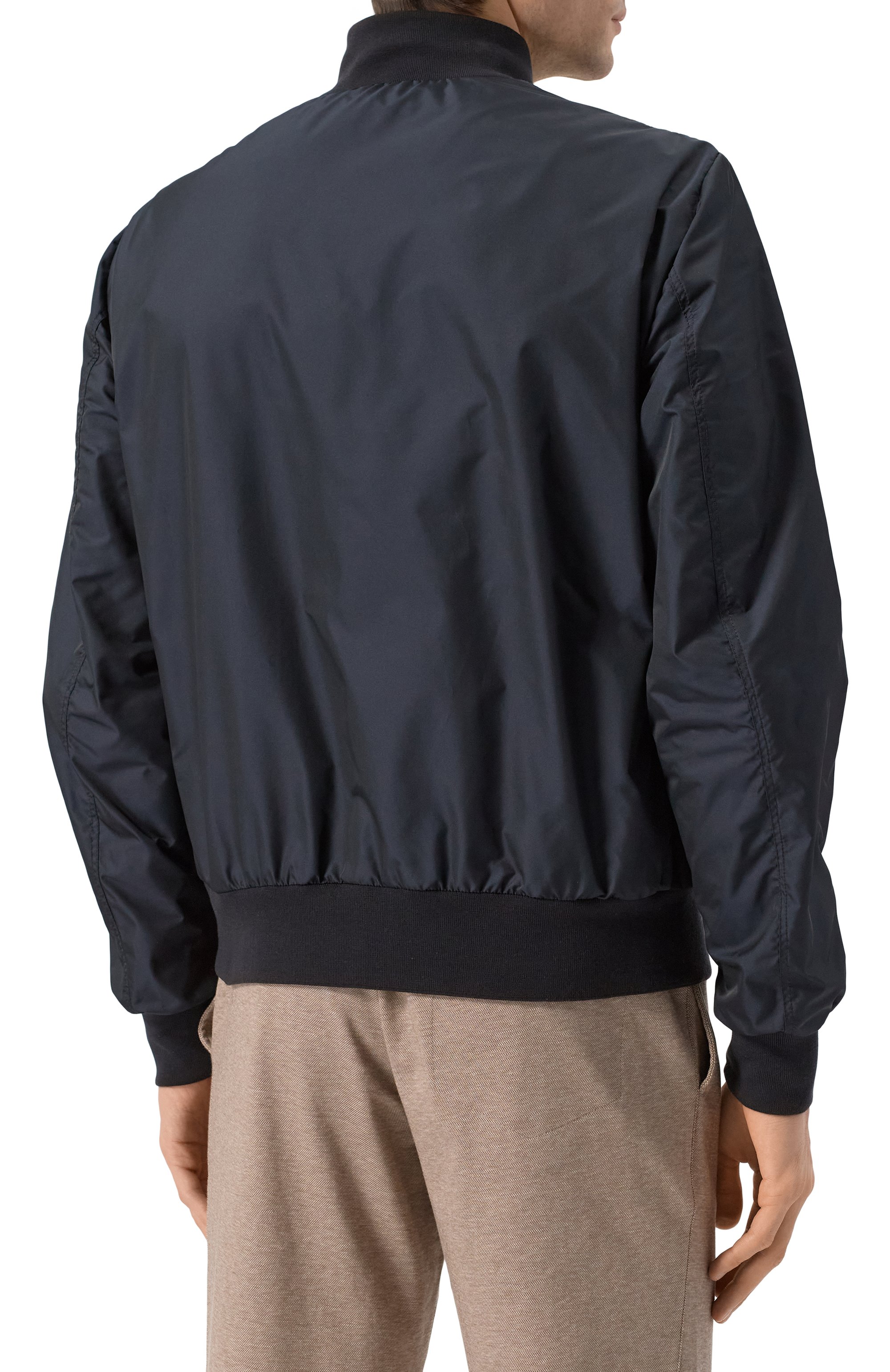 Комбинированный бомбер kant-kmu MOORER темно-синего цвета по цене 250500 руб., арт. KANT-KMU, фото 4 Комбинированный бомбер kant-kmu MOORER, арт. KANT-KMU, фото 4