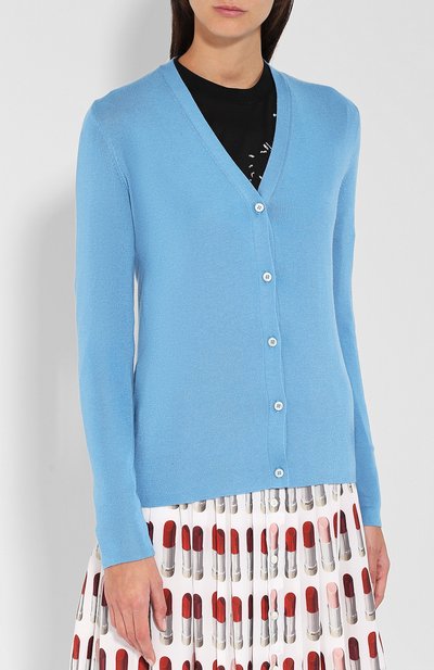 Однотонный кардиган на пуговицах PRADA, арт. 25437-40J-F0076, фото 3