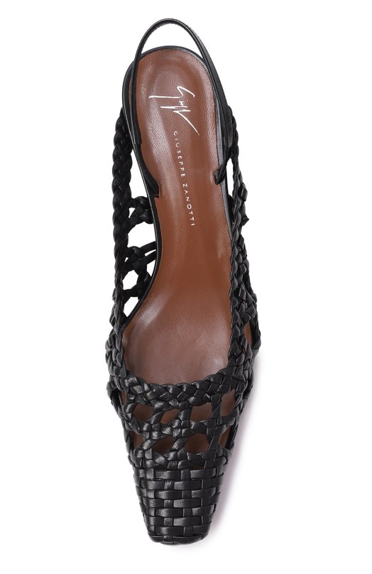 Кожаные туфли Brendha Cage 45 Giuseppe Zanotti Design E550003_004 Чёрный  E550003_004 Фото 6