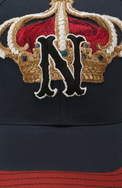 Хлопковая бейсболка DOLCE & GABBANA синего цвета по цене 72250 руб., арт. GH590Z/FPFMT, фото 3 Хлопковая бейсболка DOLCE & GABBANA, арт. GH590Z/FPFMT, фото 3