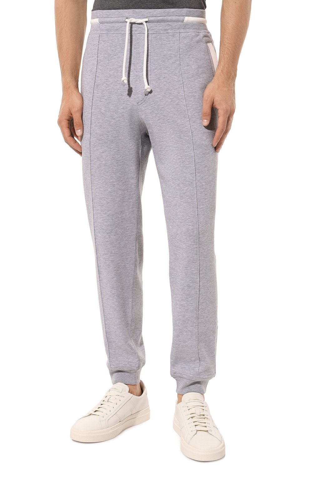 Хлопковые джоггеры BRUNELLO CUCINELLI, арт. M0T353205G, фото 3