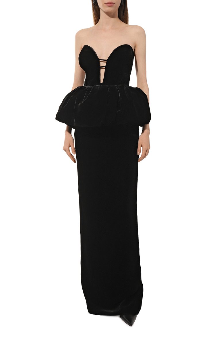 Бархатное платье THE NEW ARRIVALS ILKYAZ OZEL, арт. W24_NA00203010587, фото 3