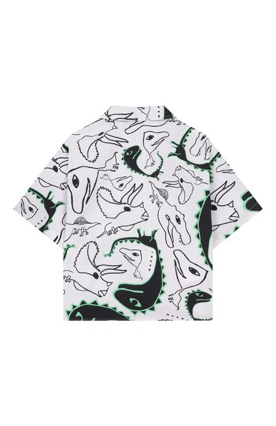 Хлопковая рубашка MARNI черно-белого цвета по цене 19950 руб., арт. M01711/M00WD, фото 2 Хлопковая рубашка MARNI, арт. M01711/M00WD, фото 2