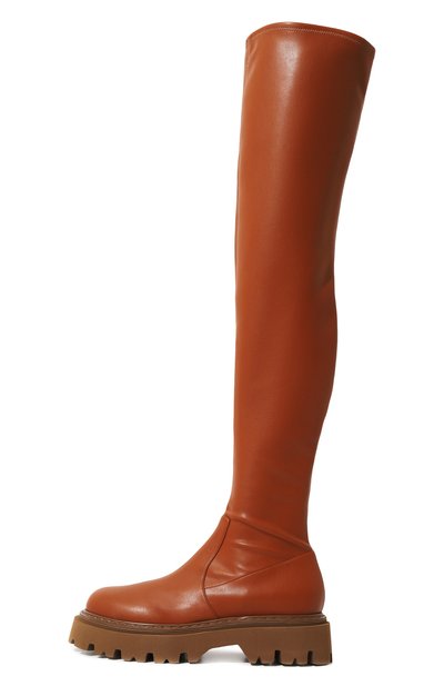 Кожаные ботфорты CASADEI коричневого цвета по цене 86800 руб., арт. 2T019Z0401NAPPL2616, фото 4 Кожаные ботфорты CASADEI, арт. 2T019Z0401NAPPL2616, фото 4