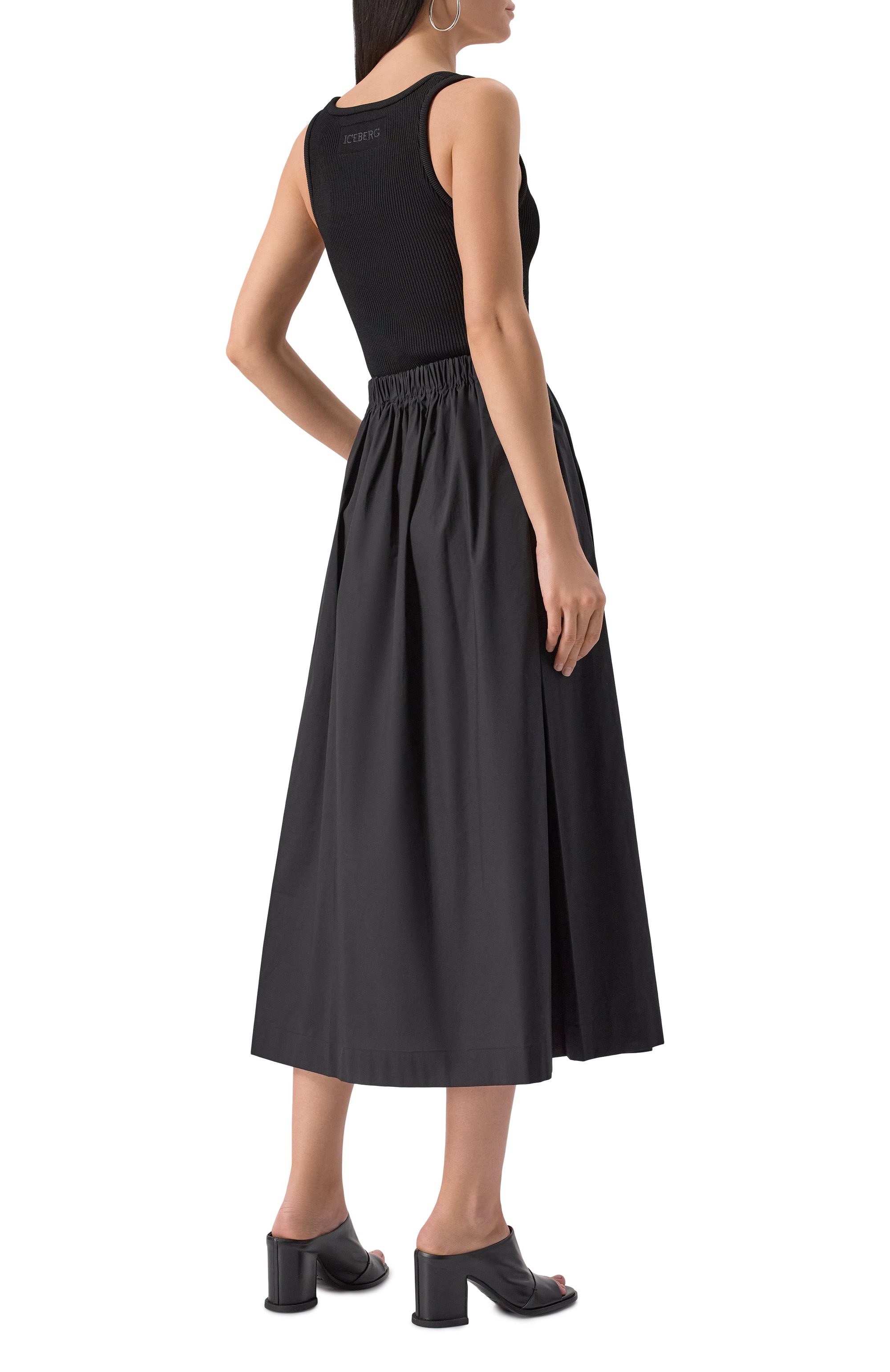 Платье из хлопка и вискозы ICEBERG, арт. H061/0132, фото 4