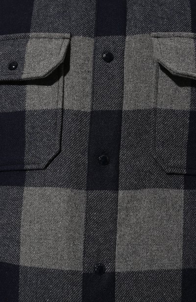 Шерстяная куртка-рубашка WOOLRICH синего цвета по цене 48900 руб., арт. CFWOOS0067MRUT3046, фото 5 Шерстяная куртка-рубашка WOOLRICH, арт. CFWOOS0067MRUT3046, фото 5