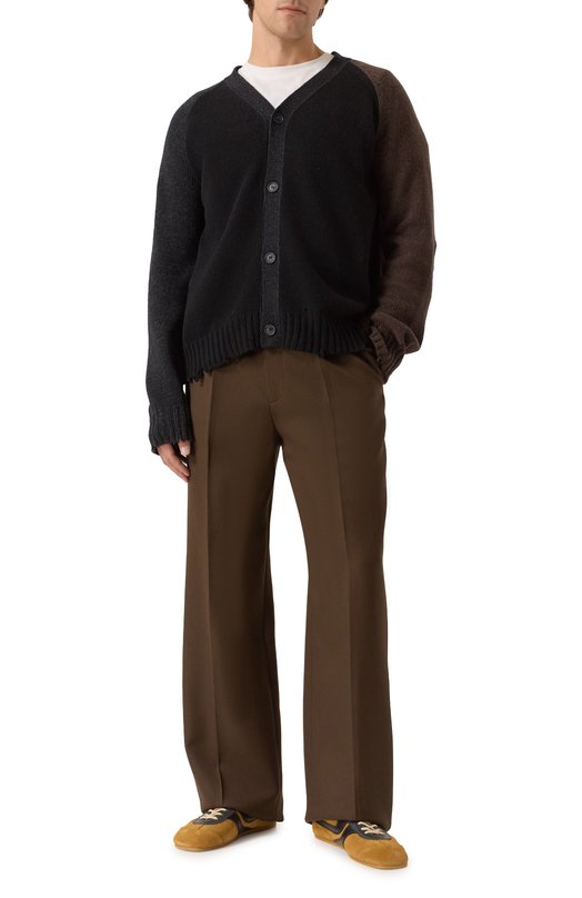 Шерстяные брюки Dries Van Noten 020900-2045-705 Коричневый  020900-2045-705 Фото 2