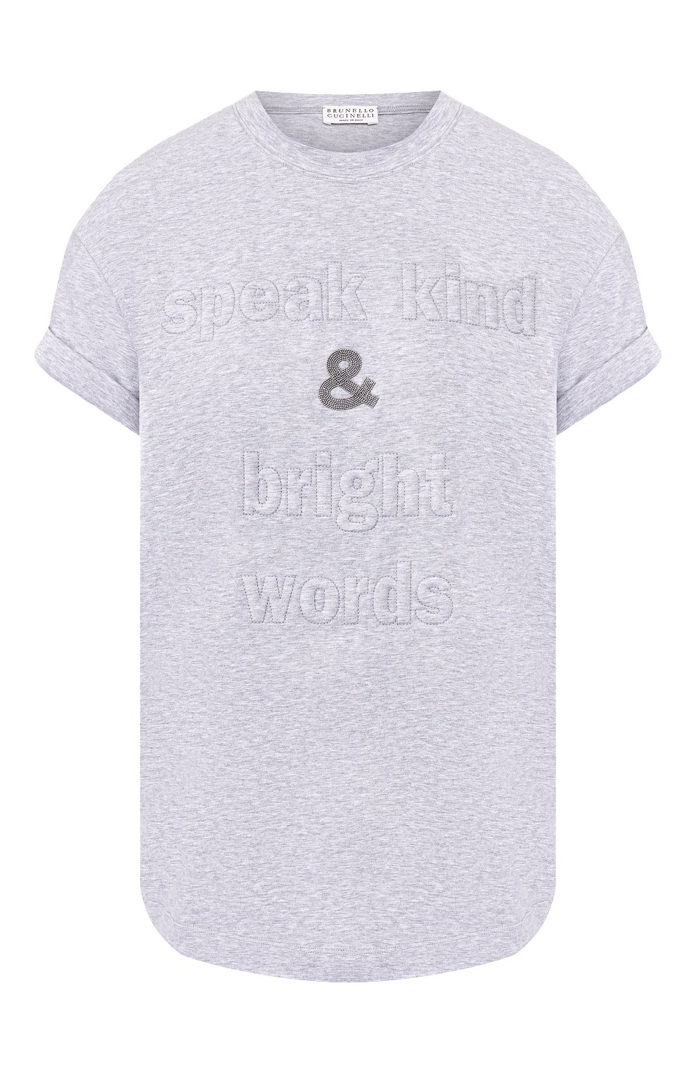 Хлопковая футболка BRUNELLO CUCINELLI, арт. M0T18BG400, фото 1