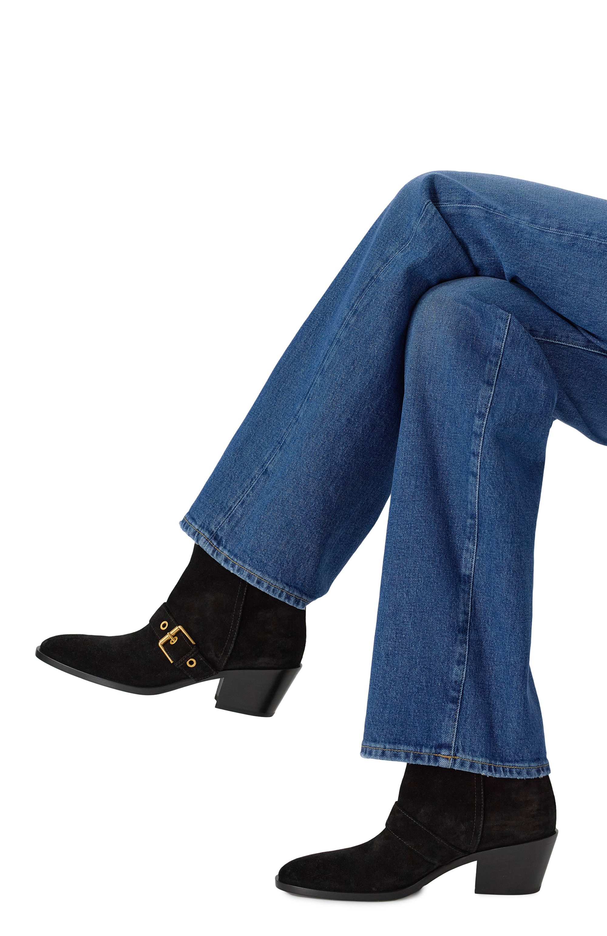 Замшевые ботильоны GIANVITO ROSSI, арт. G05627.SUENER0, фото 3