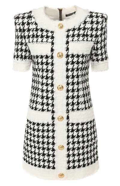 Женское буклированное платье BALMAIN, арт. RF16152/C005