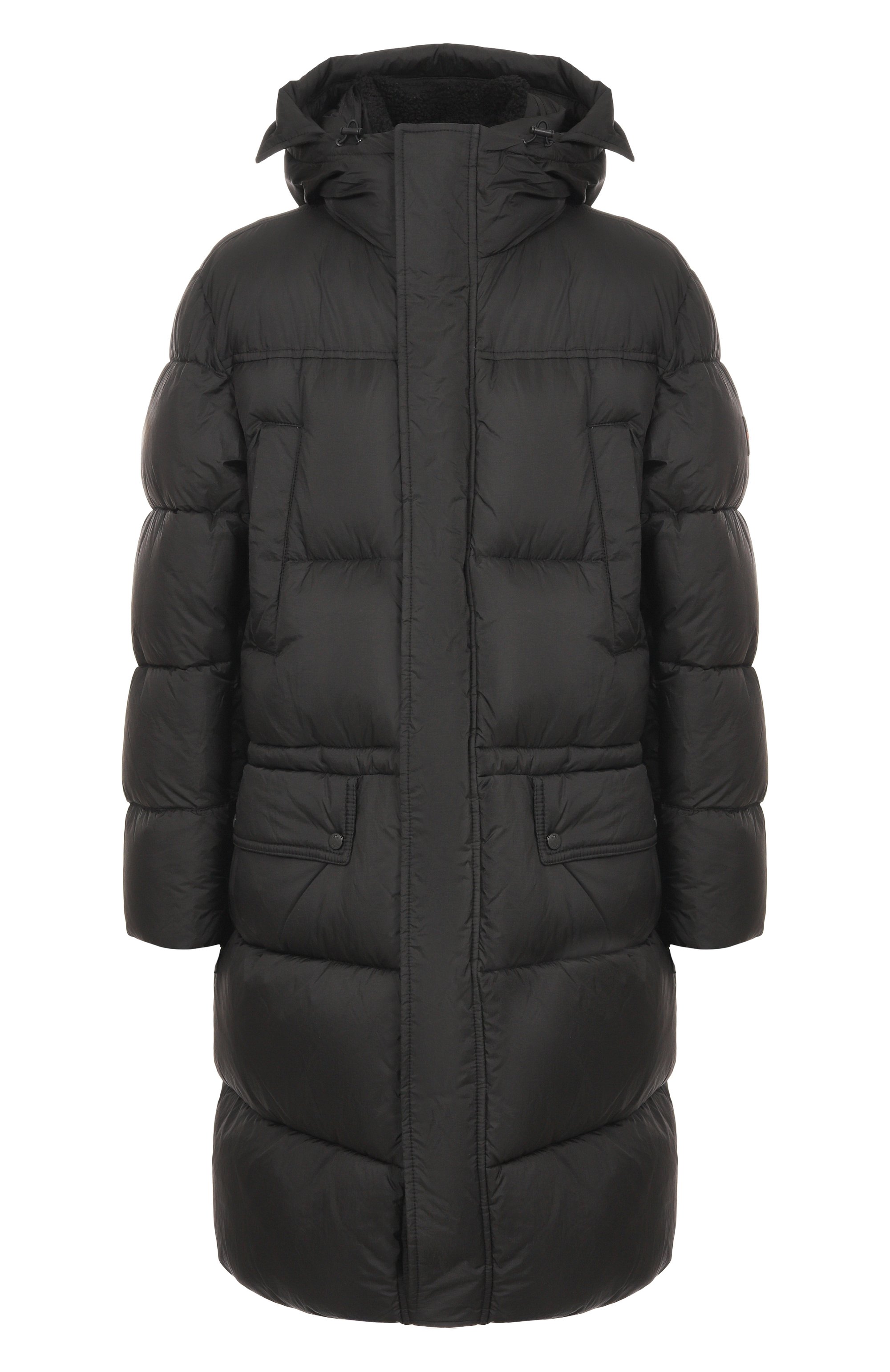 Пуховик BOSS ORANGE черного цвета по цене 75950 руб., арт. 50543617, фото 1 Пуховик BOSS ORANGE, арт. 50543617, фото 1