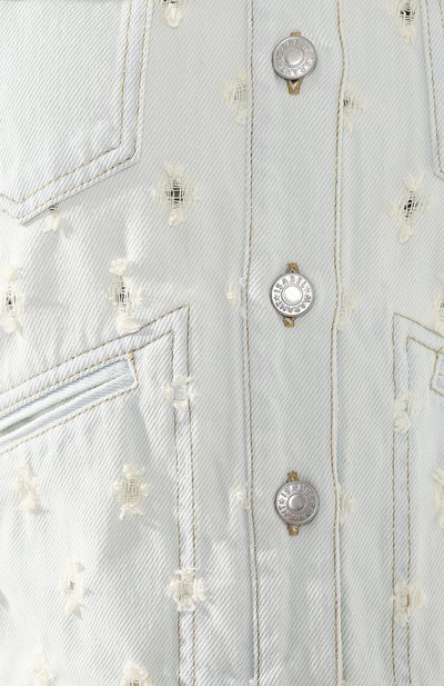 Джинсовая куртка ISABEL MARANT ETOILE голубого цвета по цене 34100 руб., арт. VE0908-19P012E/L0FTY, фото 5 Джинсовая куртка ISABEL MARANT ETOILE, арт. VE0908-19P012E/L0FTY, фото 5