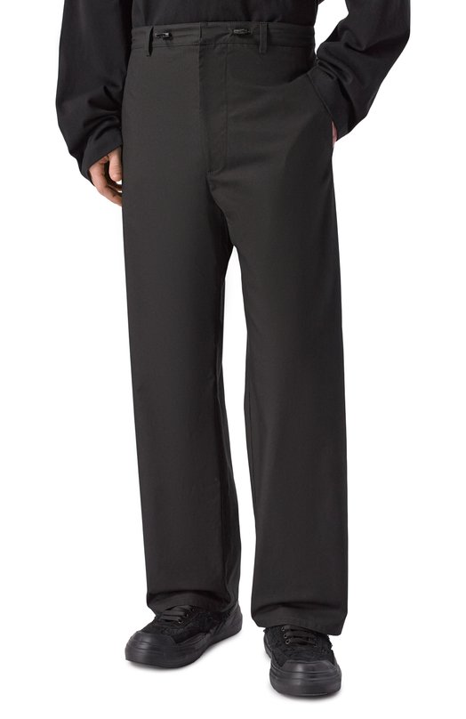 Хлопковые брюки Moschino A0311/0218 Чёрный  A0311/0218 Фото 3