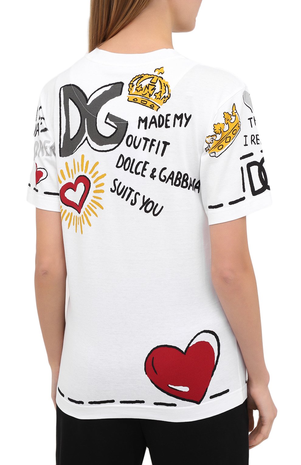 Хлопковая футболка DOLCE & GABBANA, арт. F8M66T/HI7EH, фото 4