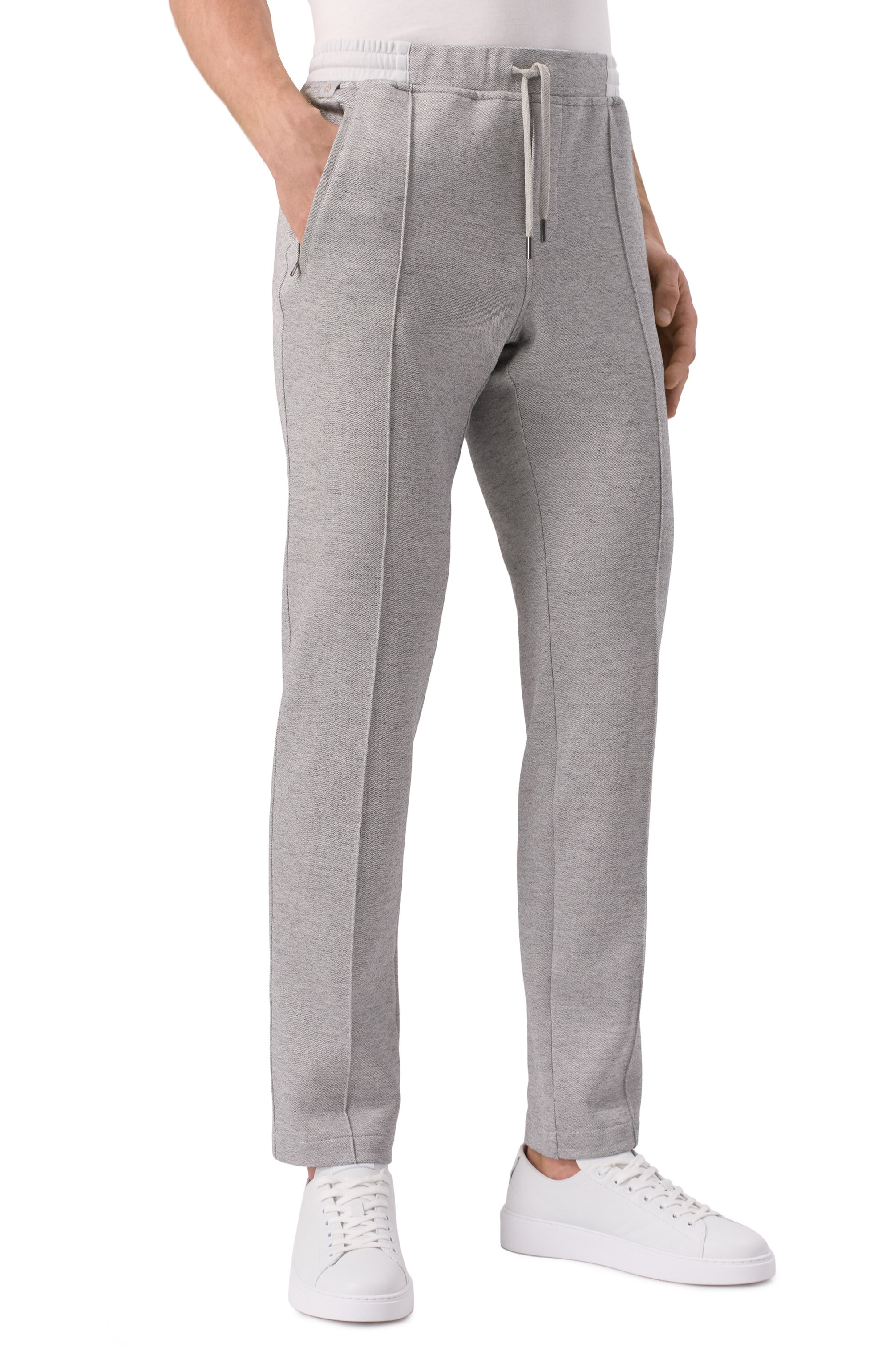 Брюки из хлопка и шелка CAPOBIANCO, арт. 18M712.GU00., фото 3