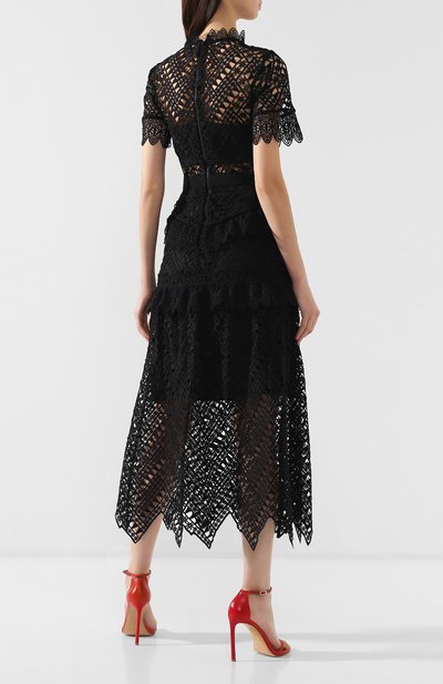 Кружевное платье-миди SELF-PORTRAIT, арт. SP20-089, фото 4
