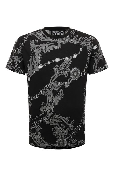 Хлопковая футболка VERSACE JEANS COUTURE, арт. 75GAH6S0/JS218, фото 1