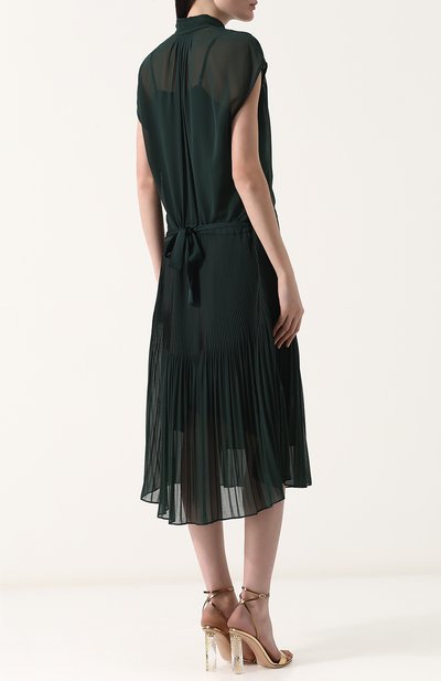 Приталенное однотонное платье-миди BY MALENE BIRGER, арт. Q64894001/0LINDAH, фото 4