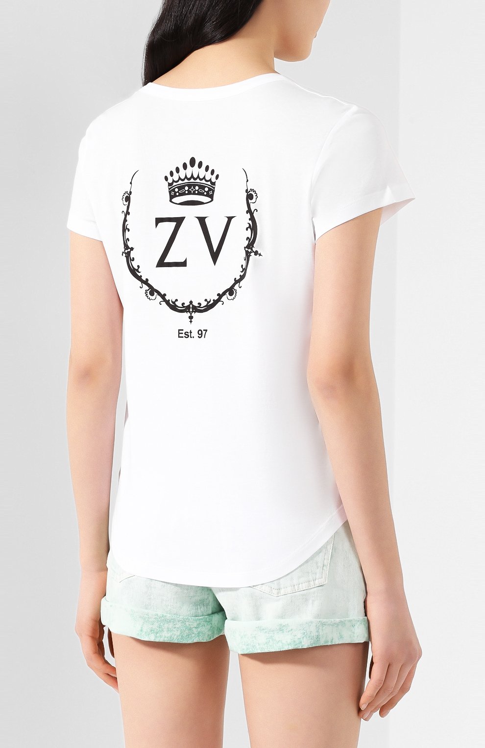 Хлопковая футболка ZADIG AND VOLTAIRE, арт. SJTR1806F, фото 4